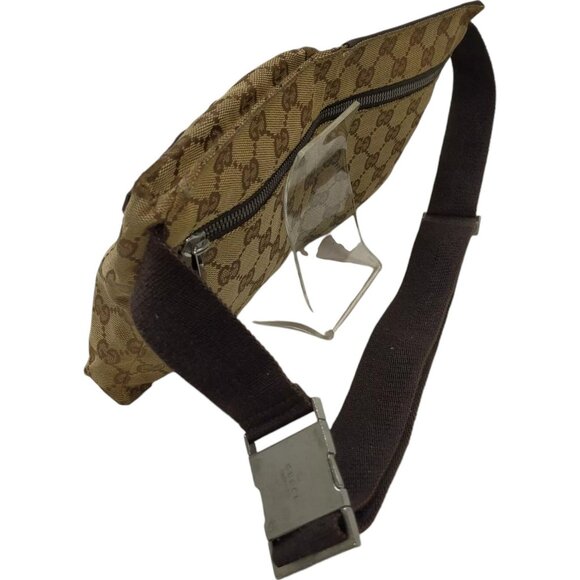 617305AQ (C4) Gucci Waist Bag Brown PVC - Picture 4 of 9